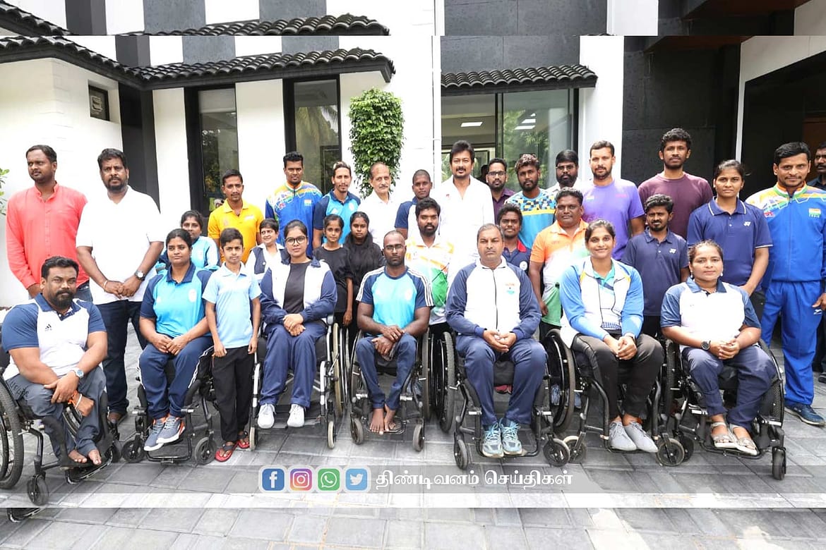 world talent games udhayanithi stalin gave cheque to players