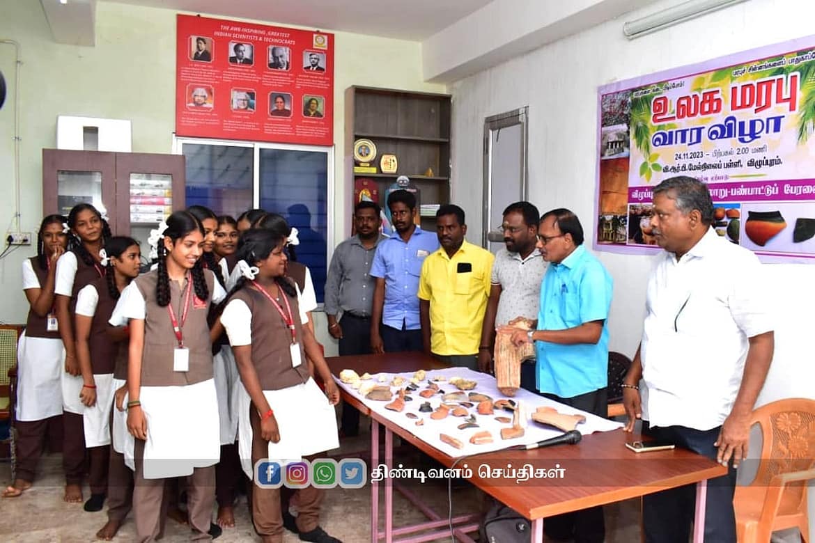 World Heritage Week day celebration at Villupuram VRB Hr Sec School